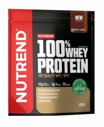 100% WHEY PROTEIN 1000g, sáček, čokoláda+kakao