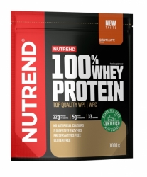 100% WHEY PROTEIN 1000g, sáček, karamelové latté