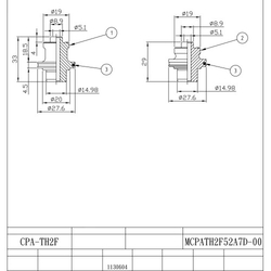 koncovka náboje KTi  QL-TH2F pro redukci na QR (ID 5,2mm)