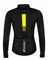 bunda F FROST LADY softshell zimní, černo-fluo