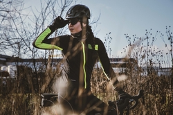 bunda F FROST LADY softshell zimní, černo-fluo