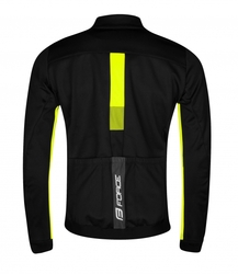 bunda F FROST softshell zimní, černo-fluo