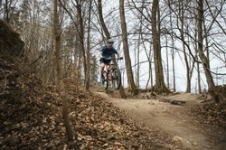 dres FORCE MTB ANGLE kr. rukáv, modrý