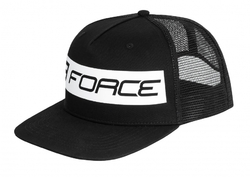 kšiltovka FORCE TRUCKER STRAP, černo-bílá